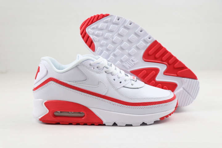 2020 Nike Air Max 90 White Red Shoes - Click Image to Close
